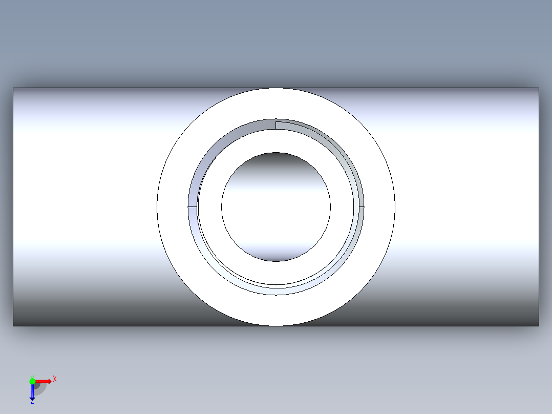 CPVC管件04-Sch80_Tee_FPTxFPTxFPT_9805-005_0.5in俯视图