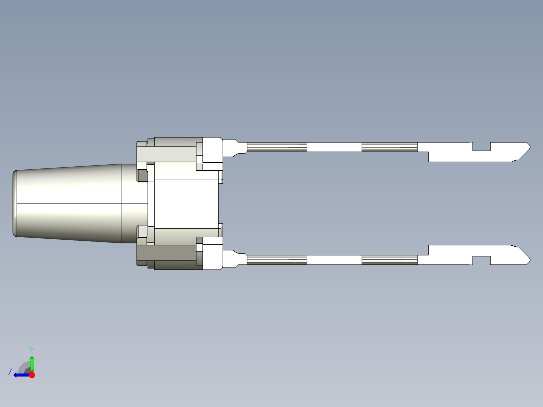 1圆形2R轻触开关右视图
