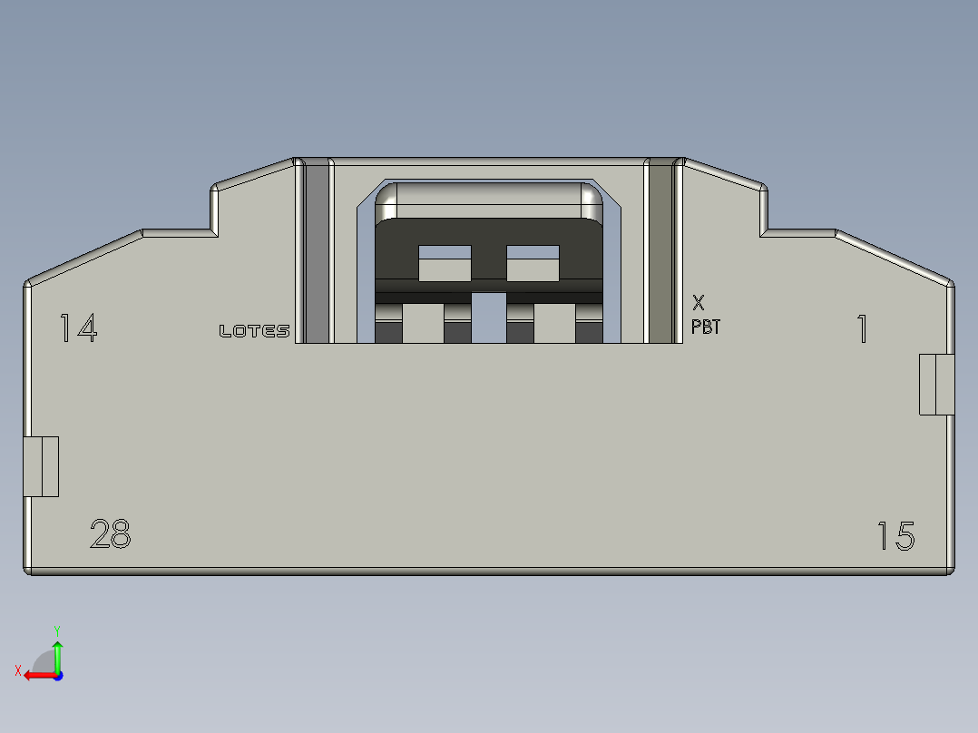 连接器AAUS01AS0-028K0115后视图
