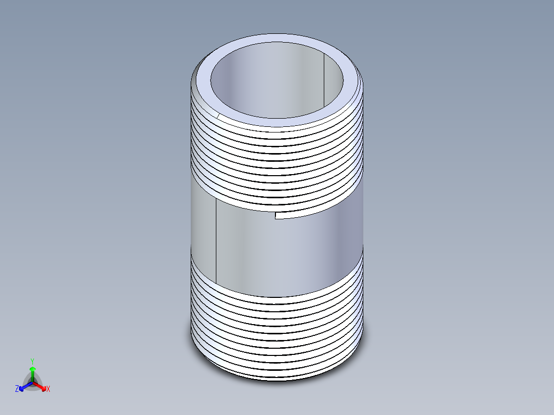 聚氯乙烯配件33-Sch80_Nipple_MPTxMPT_861-172_1.25in x 3in主视图