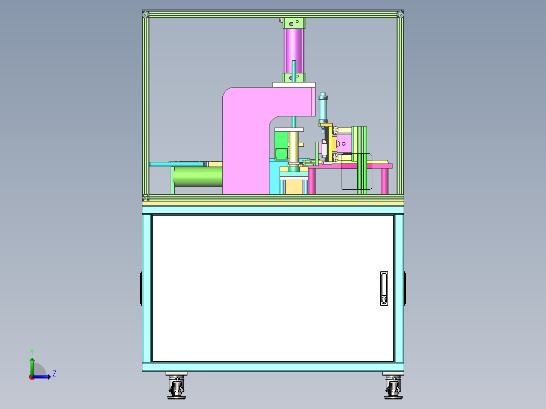 自动压盖机sw18可编辑左视图