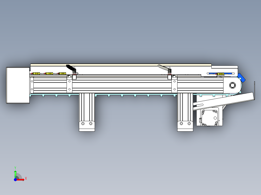 等距皮带输送线xt前视图