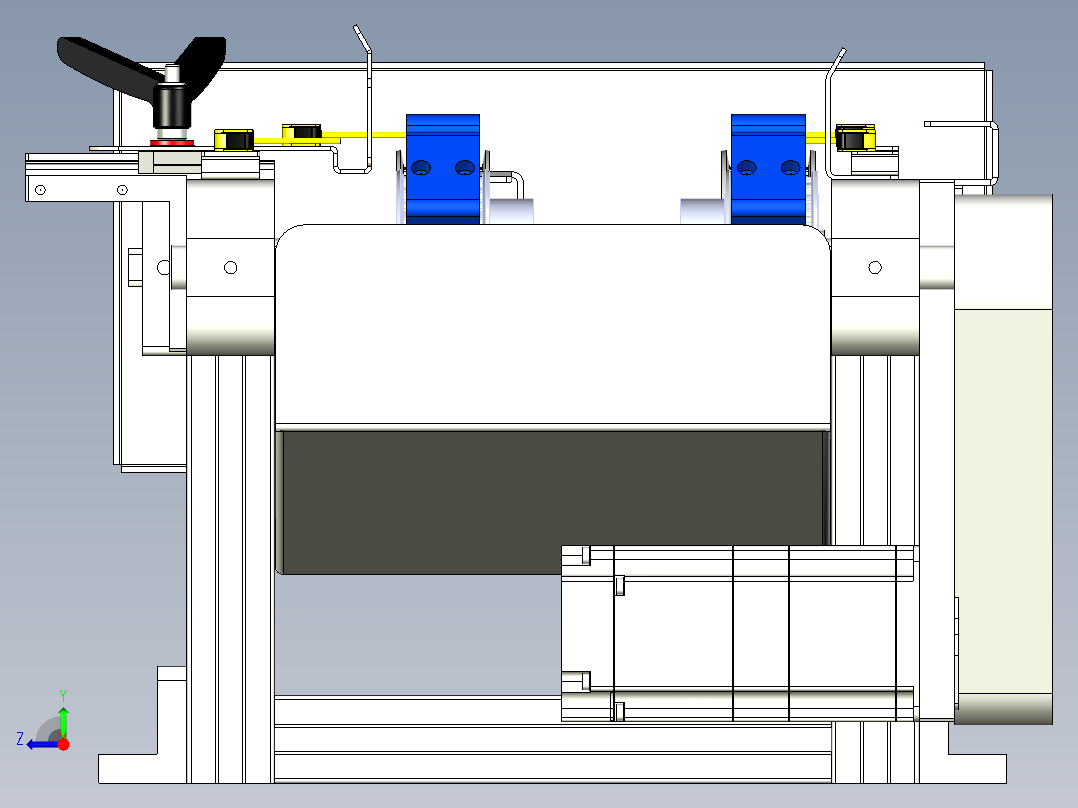 等距皮带输送线xt右视图