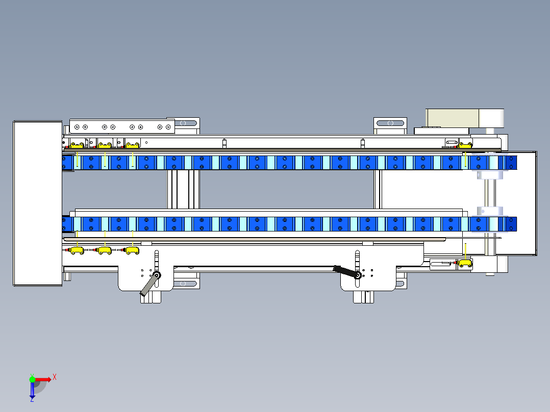 等距皮带输送线xt俯视图