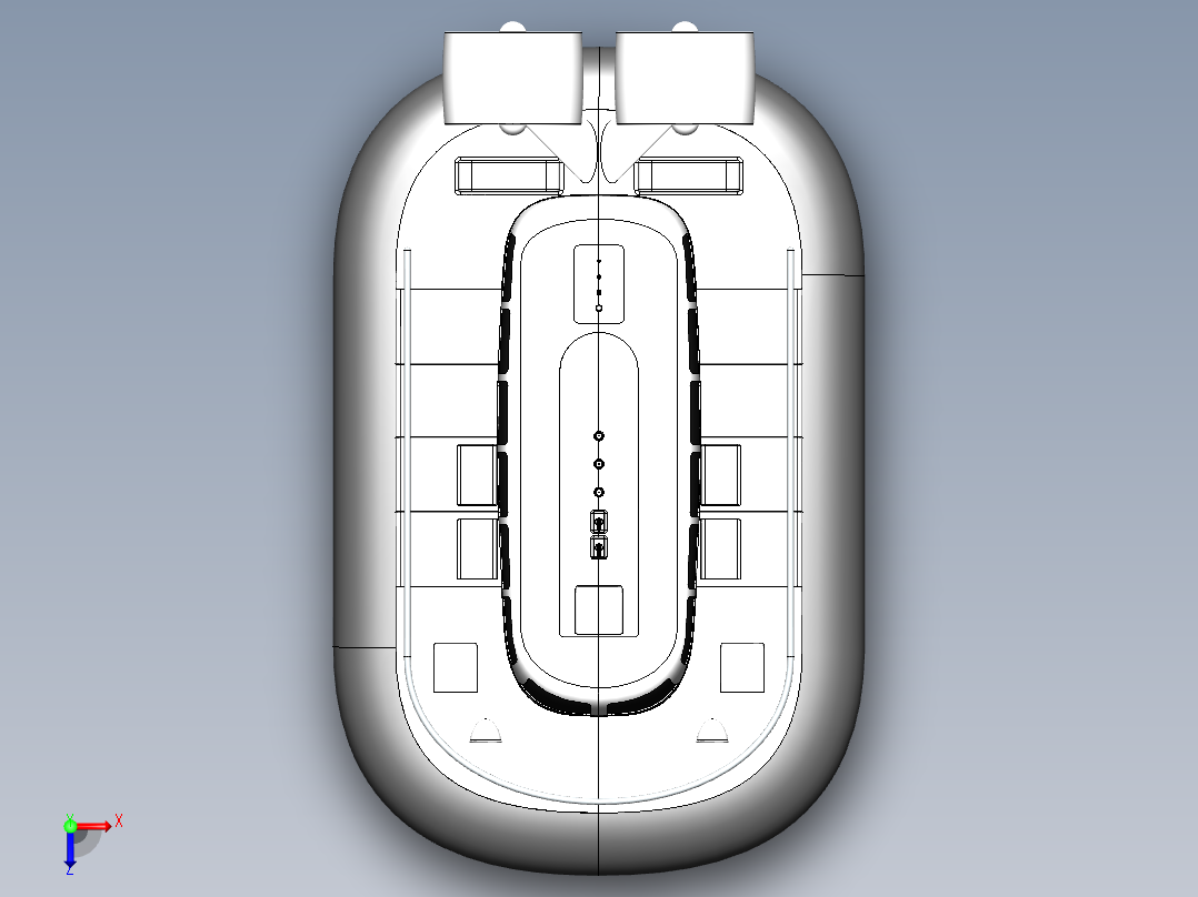 腾空气垫船俯视图