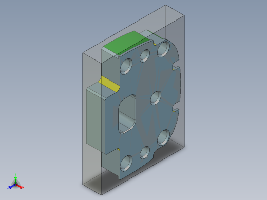 异型垫块铣槽程序模型