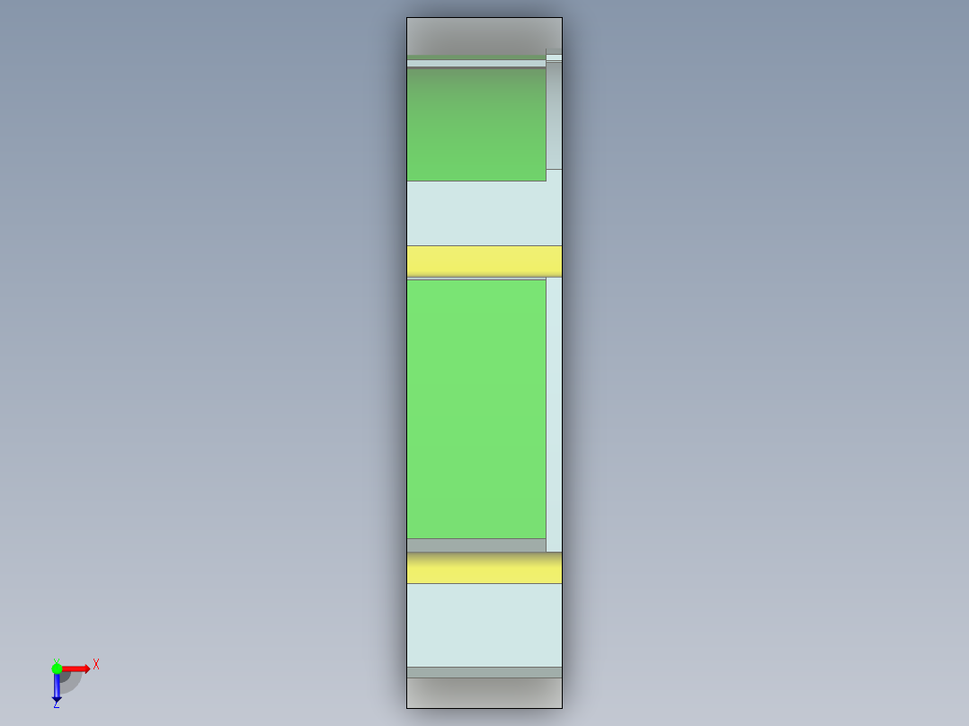 异型垫块铣槽程序模型俯视图