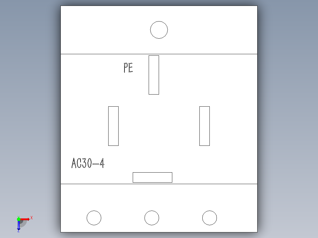 德力西电气 AC30-4俯视图