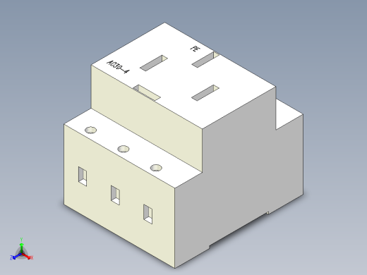 德力西电气 AC30-4正等轴测缩略图