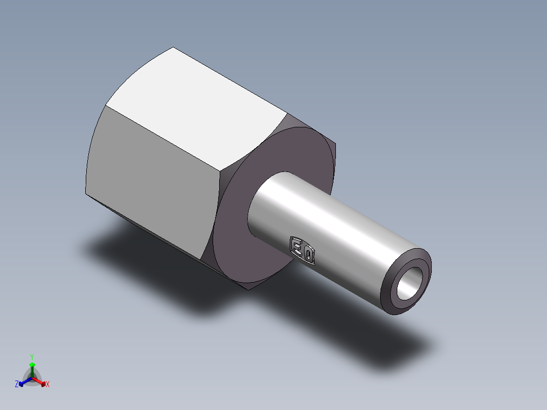 90度焊接接头、SKA06X1,5正等轴测图