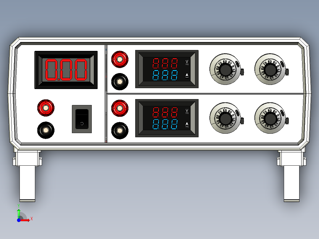 A2004271-DPower-TST双电源供电0到30V和元件测试仪前视图