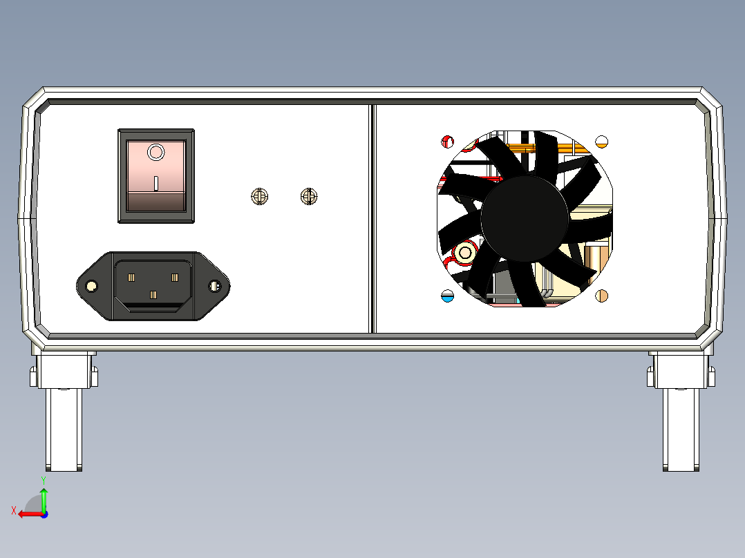 A2004271-DPower-TST双电源供电0到30V和元件测试仪后视图