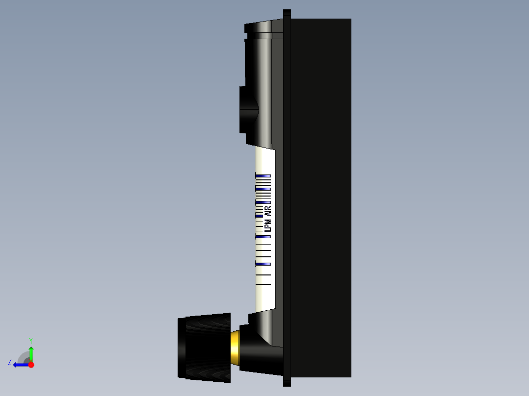 仪表、流量计(21)右视图