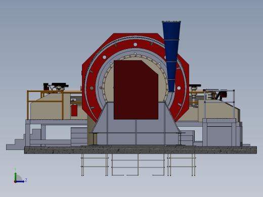 研磨浮选系统左视缩略图