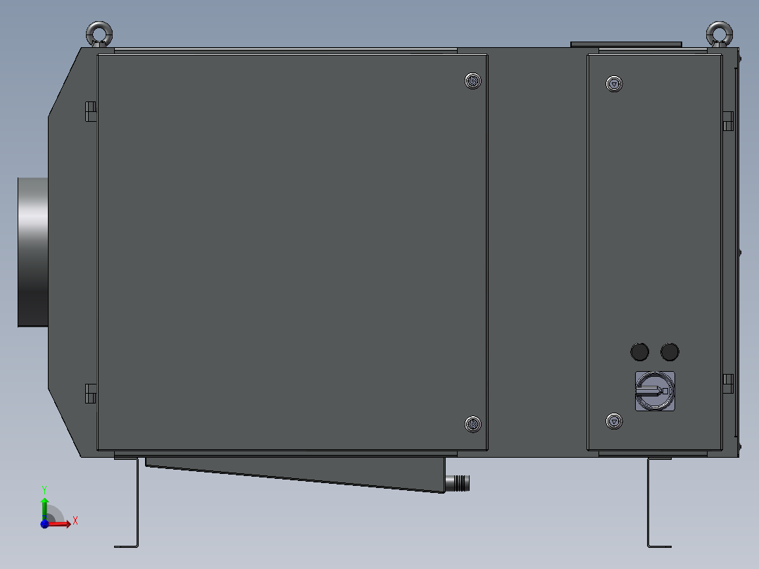 静电式油雾净化器-油雾分离器前视图