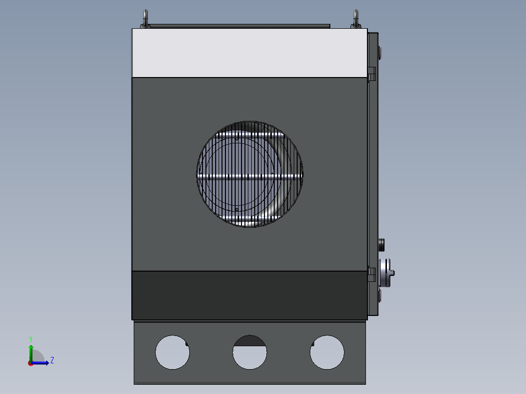 静电式油雾净化器-油雾分离器左视图