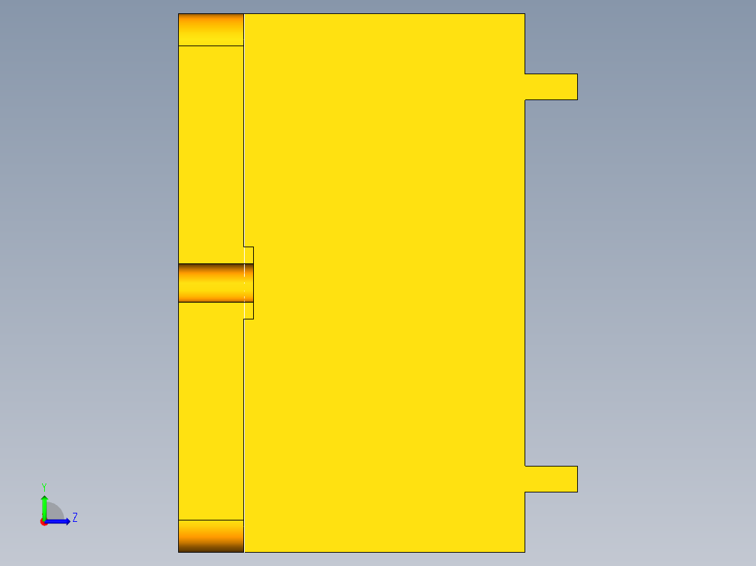 轴承架钻孔夹具（CAD图+UG三维）左视图