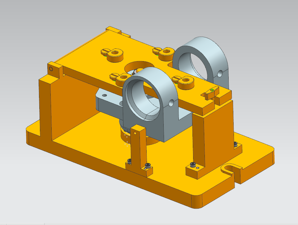 轴承架钻孔夹具（CAD图+UG三维）
