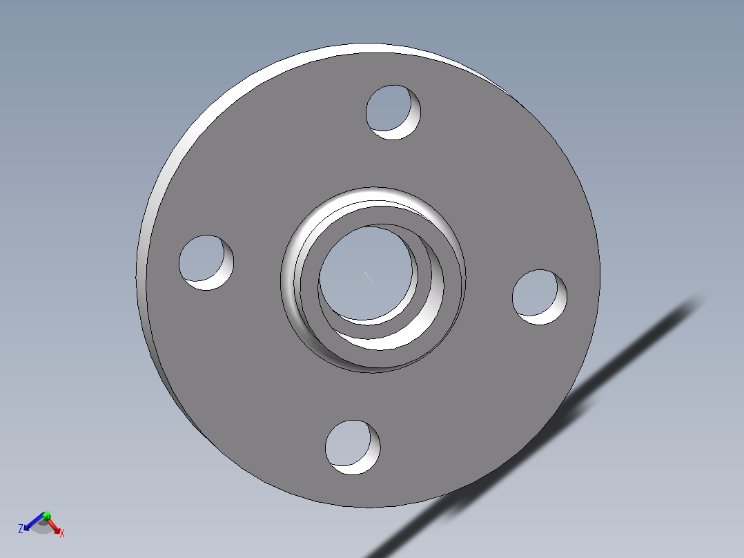 FLANGE_DN25_PN10_U-PVC主视图