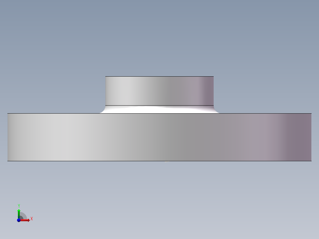 FLANGE_DN25_PN10_U-PVC前视图