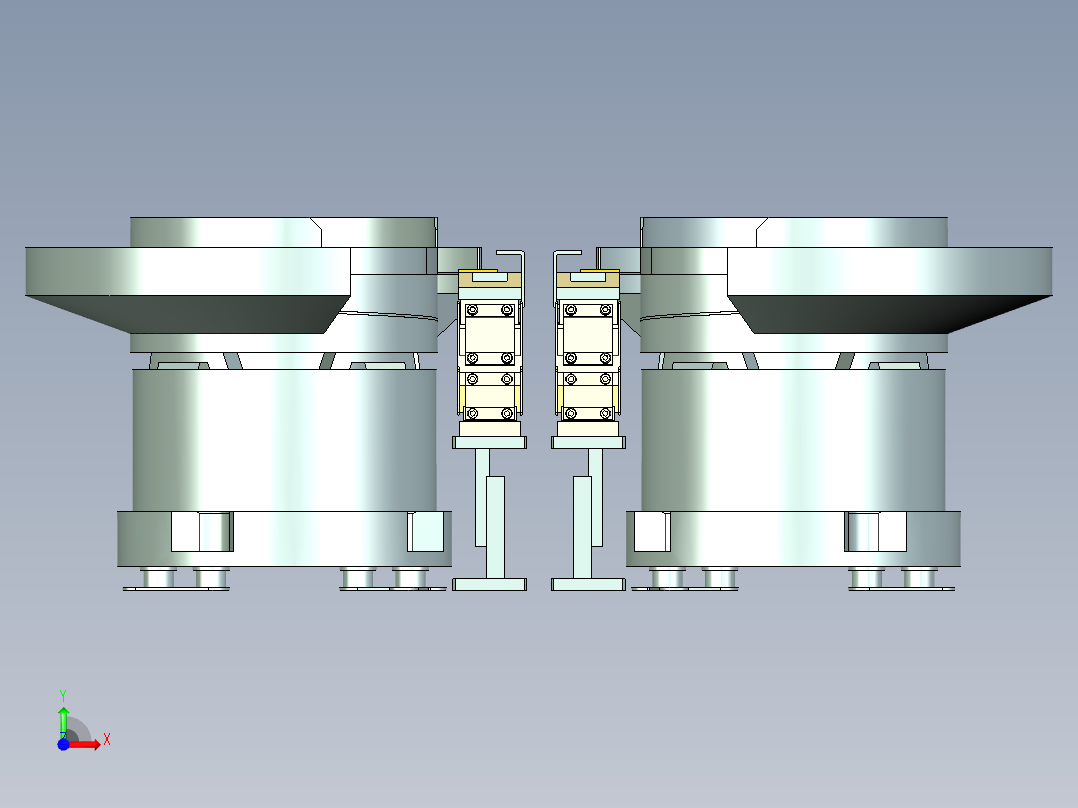 对称振动盘前视图