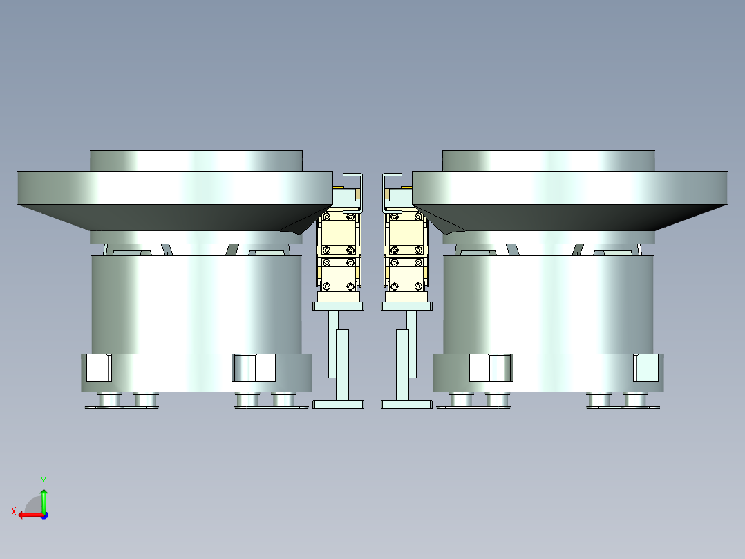 对称振动盘后视图