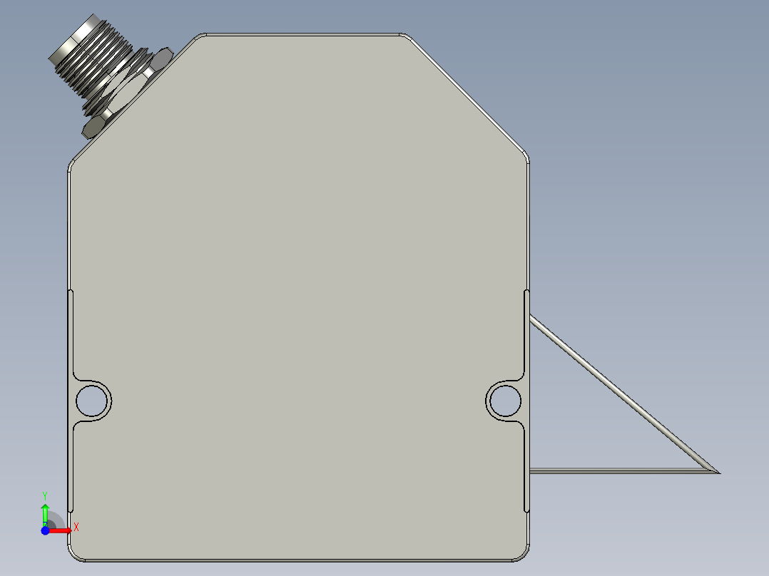 P30激光位移传感器前视图