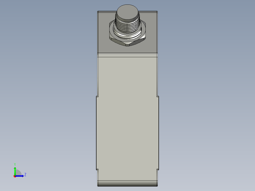 P30激光位移传感器左视图