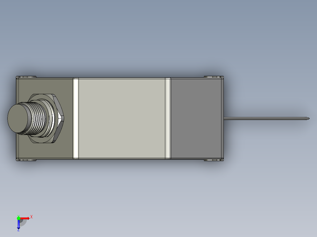 P30激光位移传感器俯视图