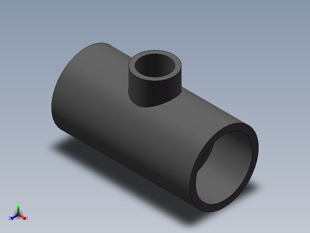 UPVC_RTEE_DN32_20正等轴测图