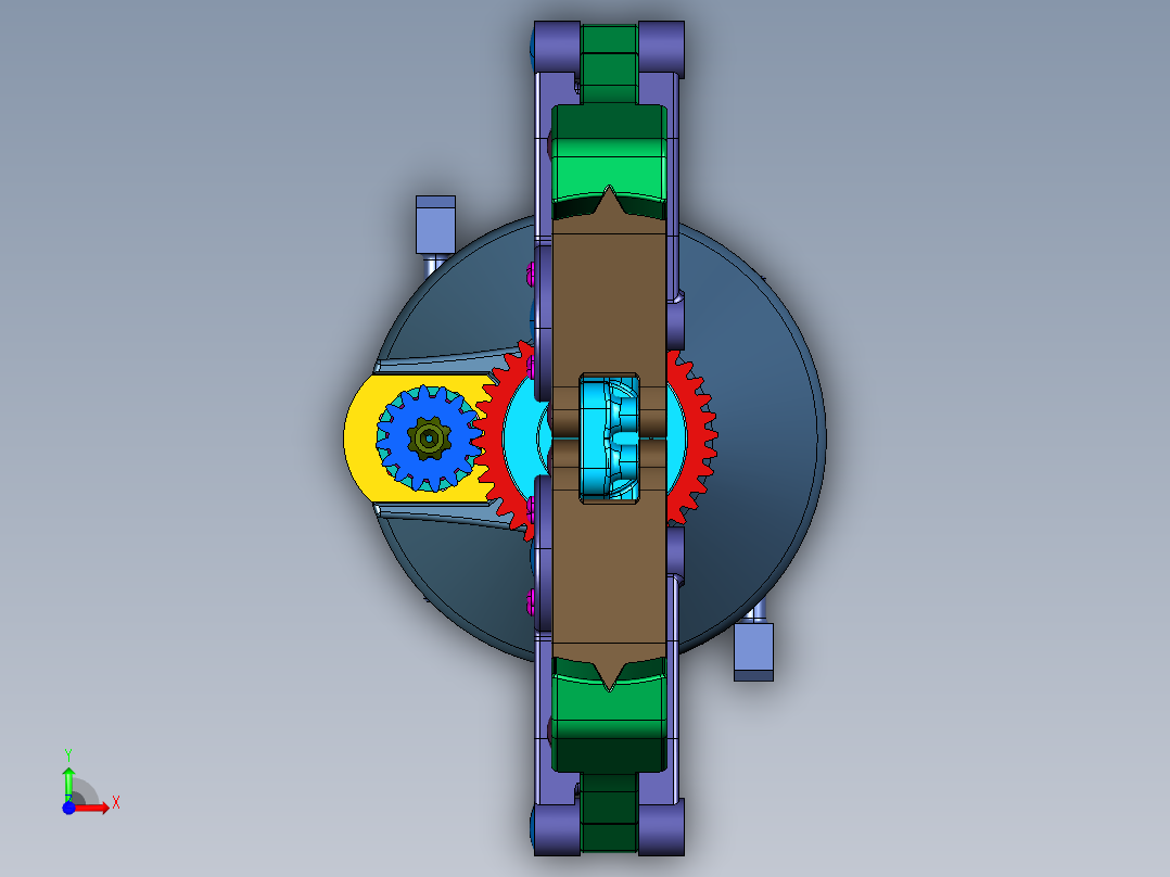 机械手臂舵机机器人爪子前视图