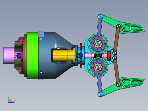 机械手臂舵机机器人爪子左视缩略图