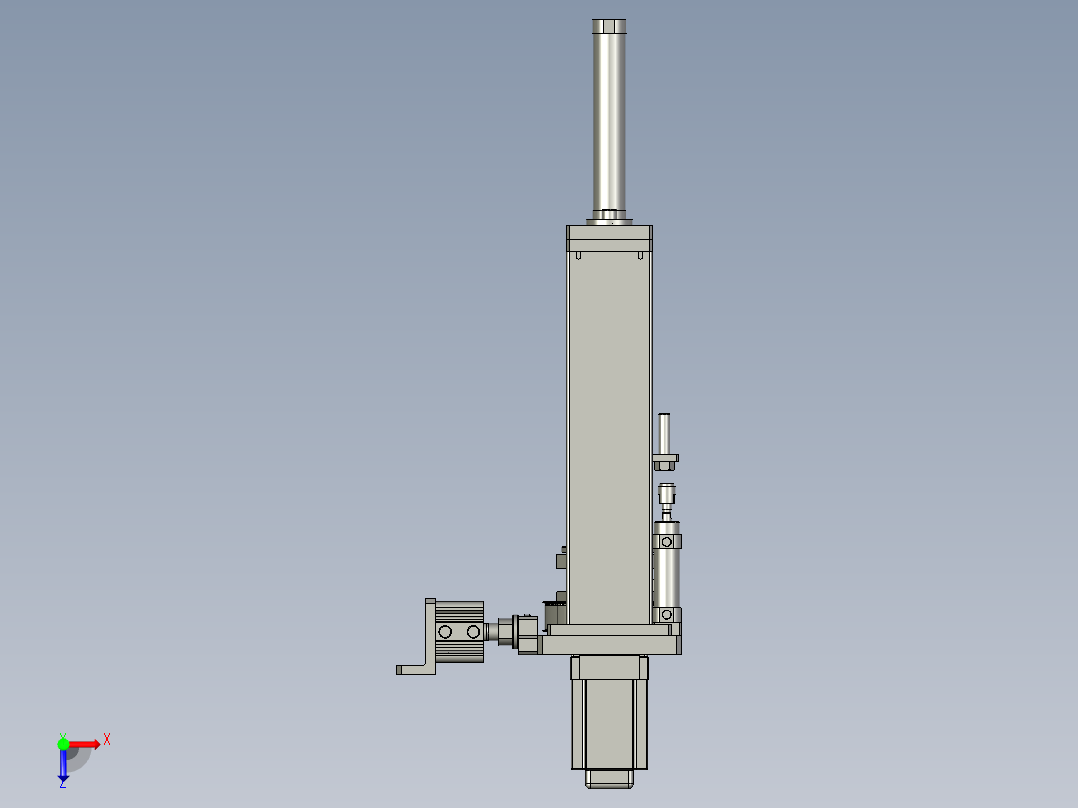 电子插针精密焊接生产线设计-压紧机构-V1俯视图