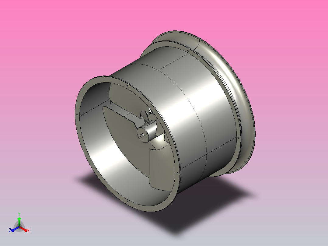 SF系列管道轴流通风机[5G]主视图