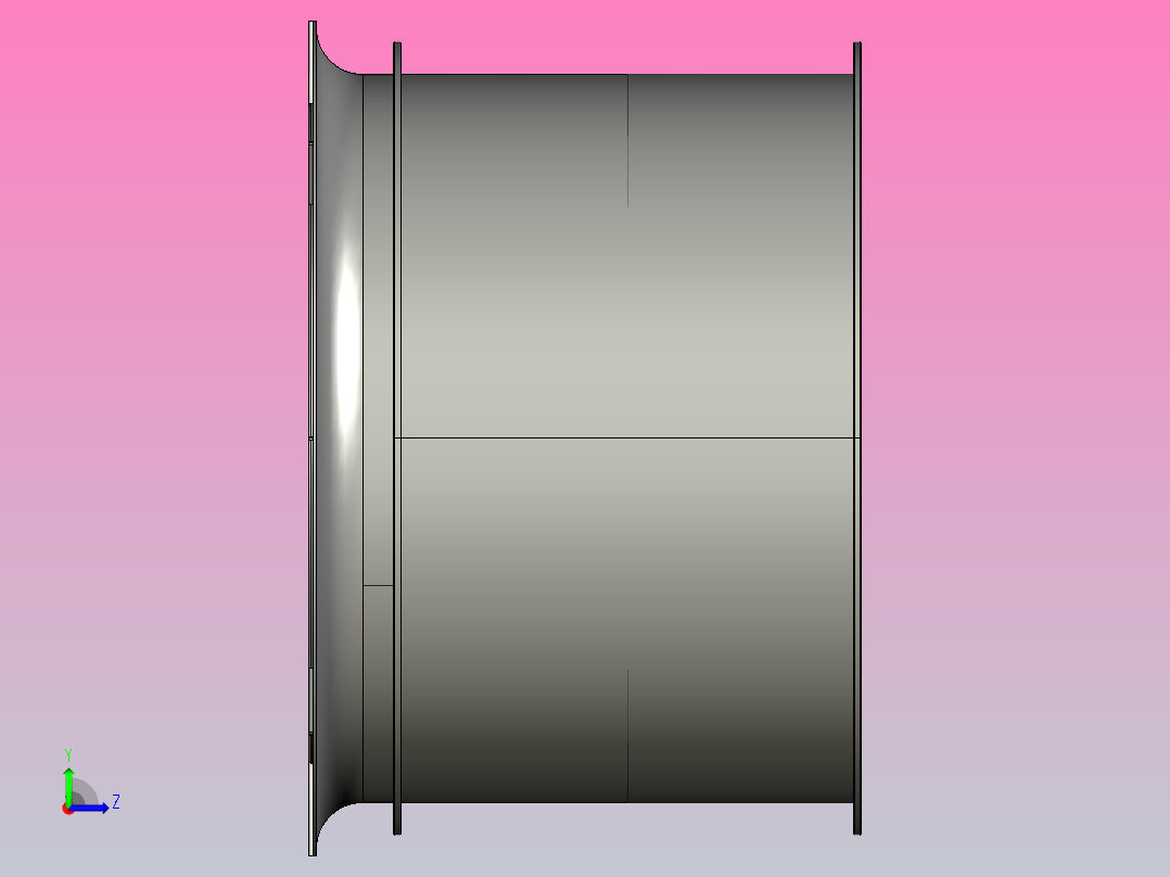 SF系列管道轴流通风机[5G]左视图