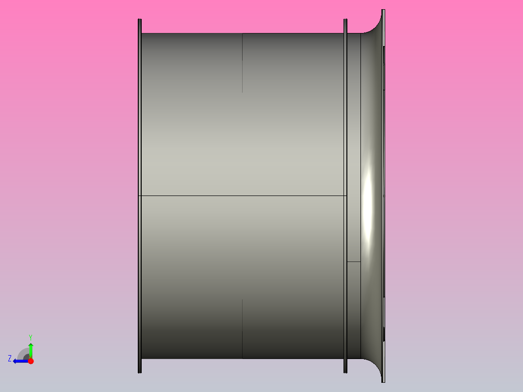 SF系列管道轴流通风机[5G]右视图