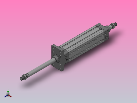 SED双轴复动型气缸SED 50×200-S