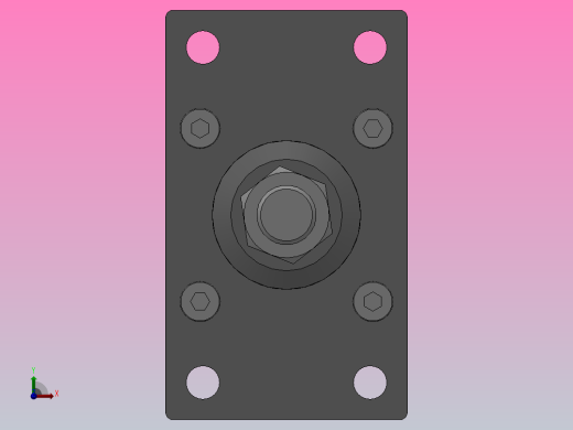 SED双轴复动型气缸SED 50×200-S前视缩略图