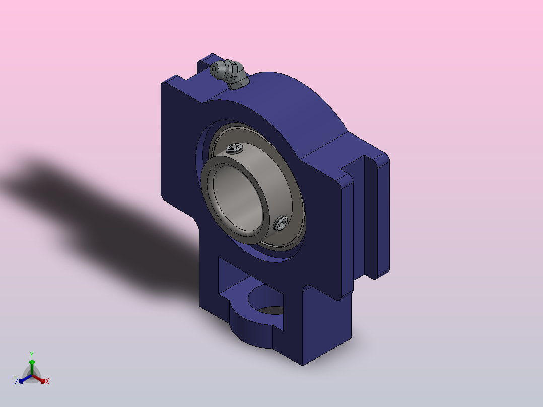 FRM F205拉紧轴承25正等轴测图