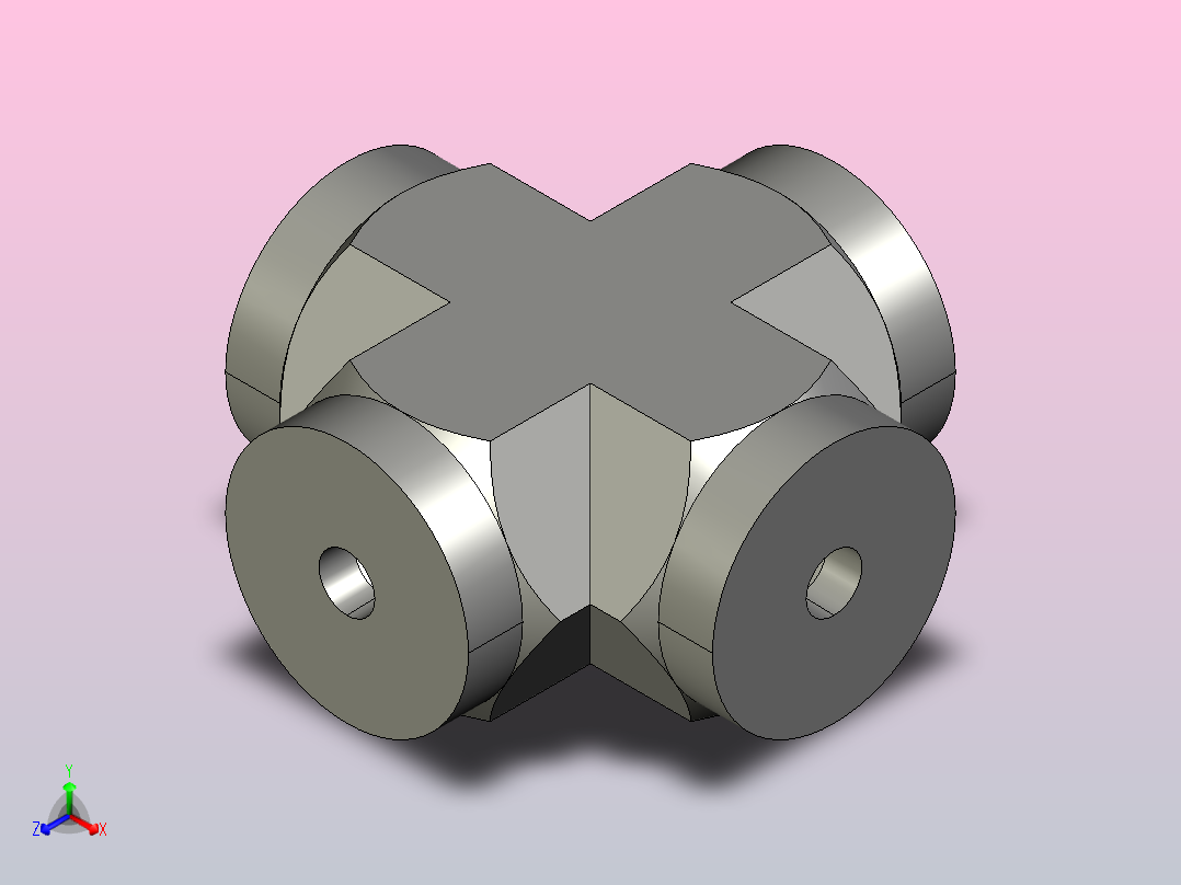 管螺纹接头1_kmmoo-s正等轴测图