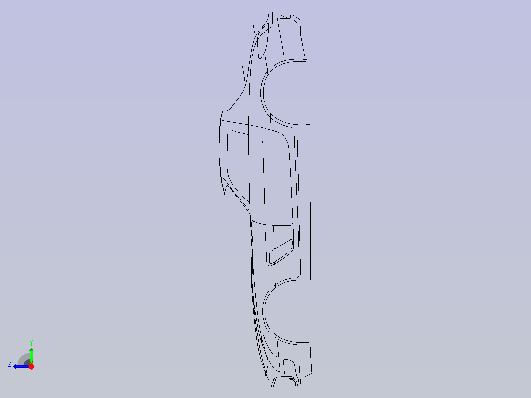 奔驰车体右视图