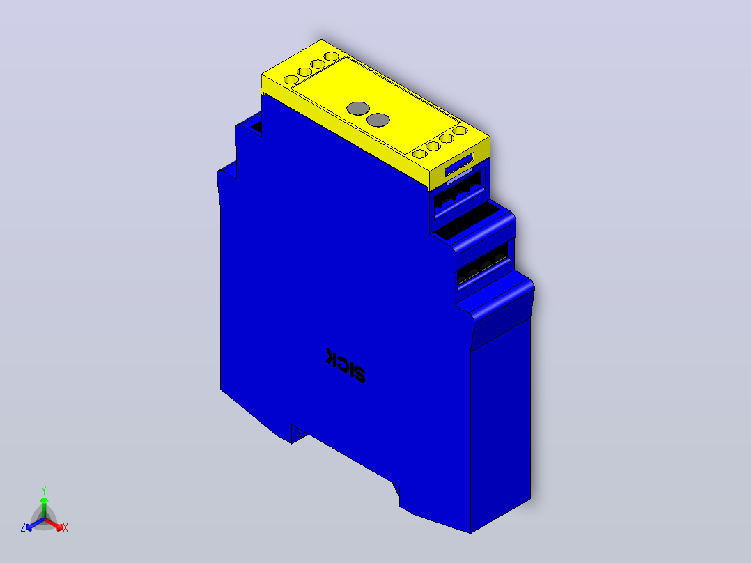 UE23-3MF2A3安全继电器主视图