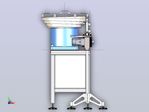 某制药公司铝罐自动供料给料设备3D模型前视缩略图