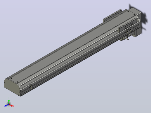 SYS14-750-BM-200W滚珠花健、支撑座、滚珠丝杠、交叉导轨、直线模组.STEP主视缩略图