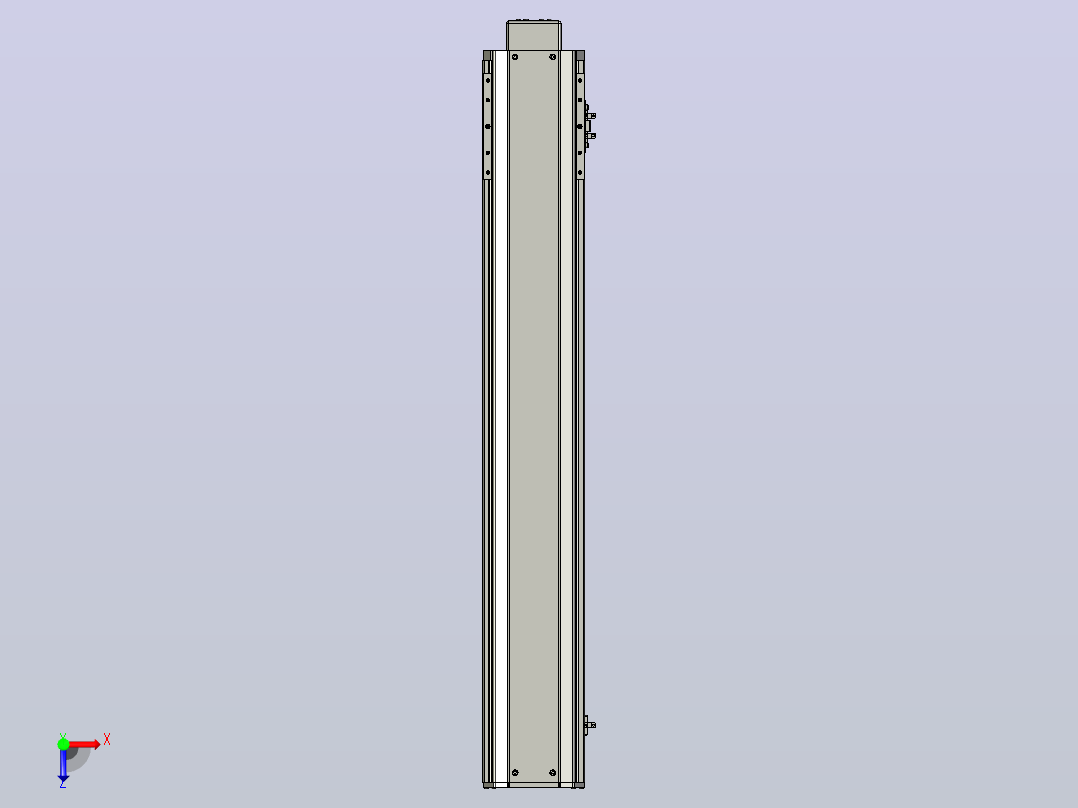 SYS14-750-BM-200W滚珠花健、支撑座、滚珠丝杠、交叉导轨、直线模组.STEP俯视图