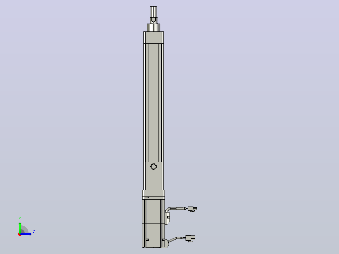 轻载电动缸TPA-ESR40-1210C-L200-M-TC-W-P40-C3左视图