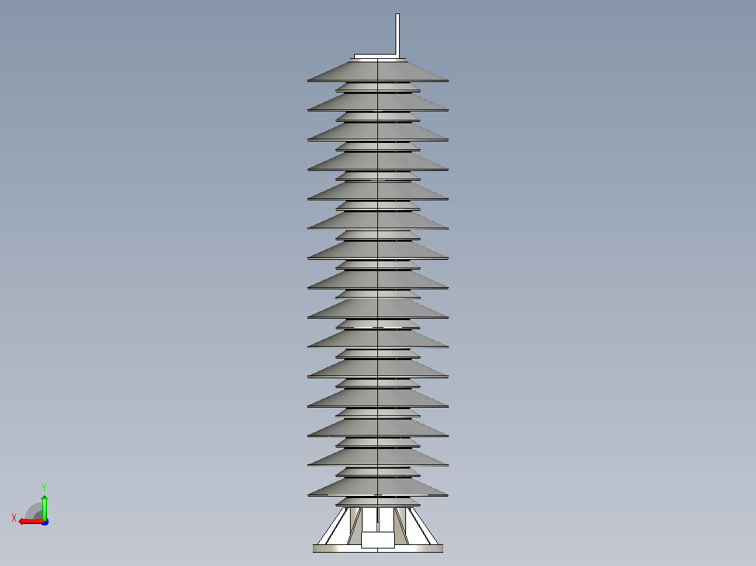 聚合物 Arester 72 kV 克拉后视图