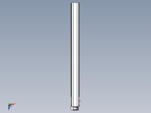 皮带直线轴半封闭可选导轨TPA-HNB-202D-140-L2100-LU-Y-P75-N3俯视缩略图