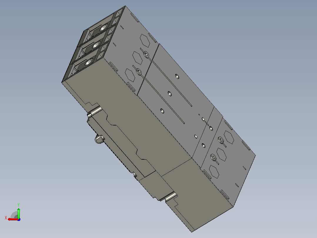 3D_XT_MCCB_M5_3P正泰电气后视图