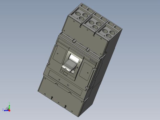 3D_XT_MCCB_M5_3P正泰电气右视缩略图